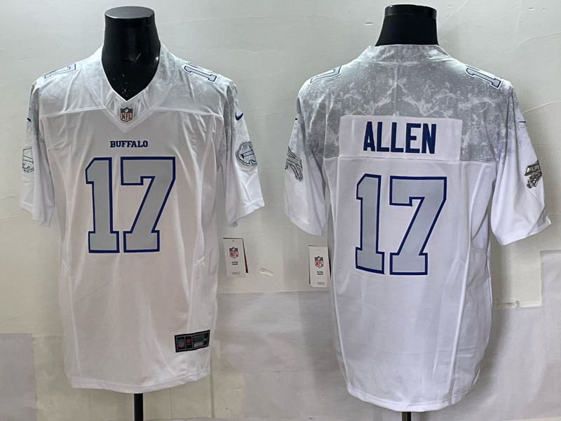 Men Buffalo Bills #17 Josh Allen Nike White 2025 Rivalries Collection Limited NFL Jersey 09->buffalo bills->NFL Jersey